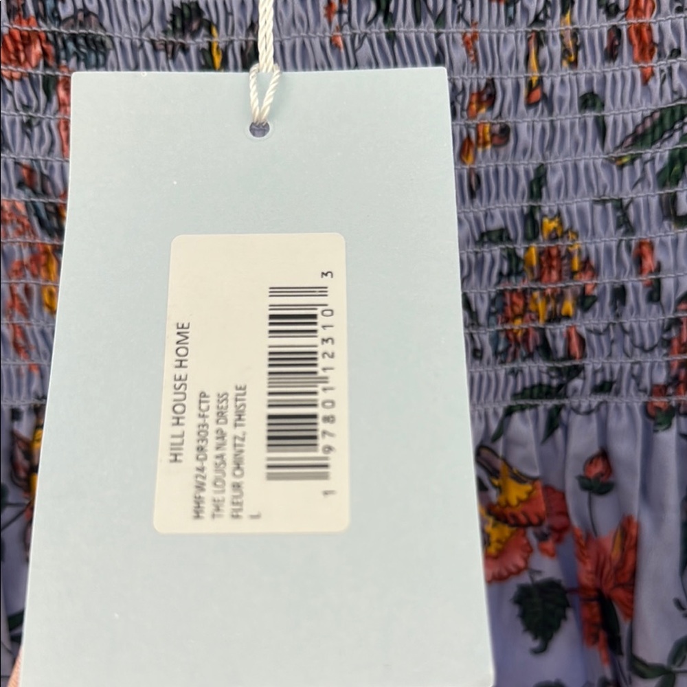 Hill House Blue and Orange Floral Midi Dress - Picture 2 of 9